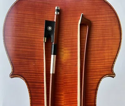 Violin Bow Size 1/10 Octagonal Stick Real Horse Hair Ebony Frog • $38.99