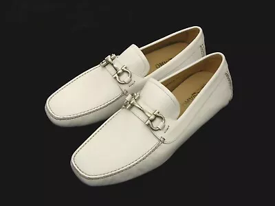 NWT Salvatore Ferragamo GANCIO ORNAMENT Leather Loafers • $619.95