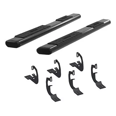 Aries 6  X 75  Black Aluminum Oval Truck Side Steps Nerf Bars Part# 4445023 • $438.05