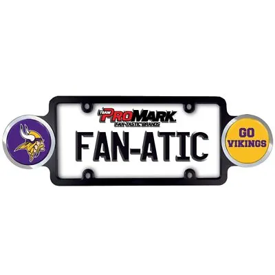 Minnesota Vikings Automotive License Plate Frame With Team Badges • $14.99