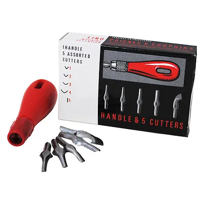 Lino Cutter Set - Handle & 5 Cutter Tools For Lino Cutting • £8.39