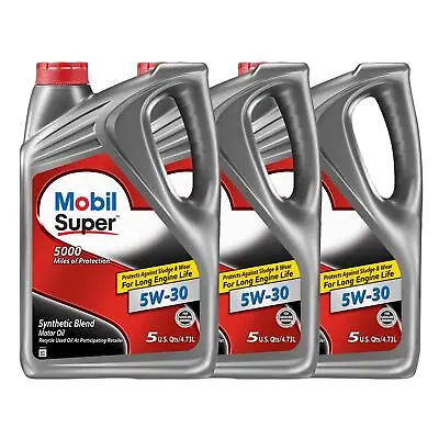 Mobil 1 124407 Super Synthetic Blend Motor Oil 5W-30 15 Quarts • $50.99