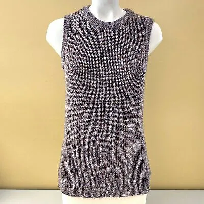 $5.49 • Buy Ella Moss Women's Knitted Vest/Sleeveless Sweater Tank Size XXL Mood Indigo