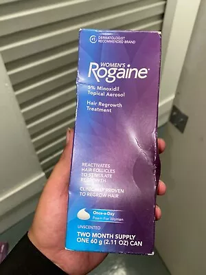 Dented* Women's ROGAINE Hair Regrowth Treatment Foam 2 Month Supply Exp 08/2024 • $13.95