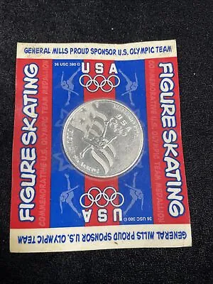 USA Commemorative Figure Skating Olympic Sport Medallion Coin Nagano 1998 New • $2.99