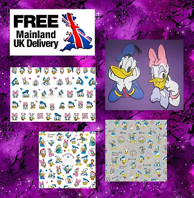 Nail Art Self-adhesive Stickers Donald Duck & Daisy Duck Cute Disney Characters • £2.59