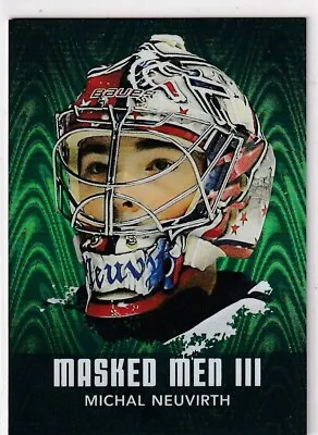 10/11 Itg Between The Pipes Michal Neuvirth Masked Men Iii Insert #35 • $0.73