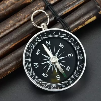 Pocket Compass Portable Survival Equipment KeyChain Outdoor Camping Hiking Tool • $1.25