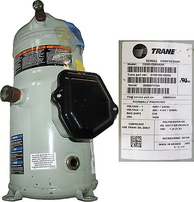 Trane CSHD125K0A0M Scroll Compressor 460V / 10-Tons / R-410A • $3395