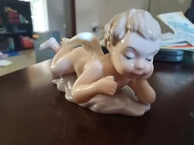 19th Century Meissen Porcelain Cherub Style Figurine Cute  Hand Painted China • $1.50