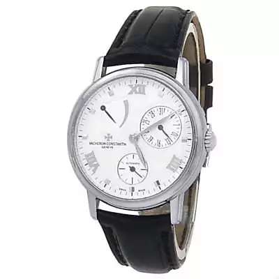 Vacheron Constantin Patrimony 18k White Gold Silver Men's Watch 47200/000G-9019 • $10390