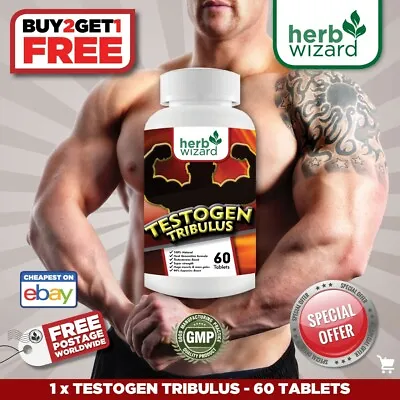 60 Hardcore Tablets Anabolic Tribulus Terrestris Testosteron Booster Pills • £7.99