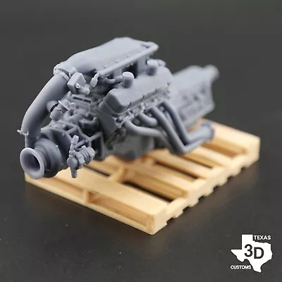 Procharged 572 Model Engine Resin 3D Printed 1/25 1/24 • $47.02