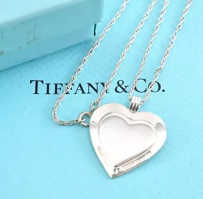 Tiffany & Co. Heart Necklace Silver925 Gold 750 K18 9.0g W/Box B0866516 S • $392.34