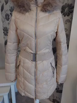 Barbour Coat Size 12 Cream/Blush Colour • £0.99