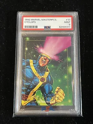 1992 Marvel Masterpieces  CYCLOPS #13 PSA 9 Mint Graded Uncanny X-Men  • $29.99