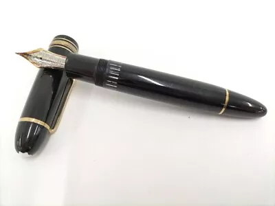 Montblanc Meisterstuck 149 14C 4810 585 Black Fountain Pen • $399.60