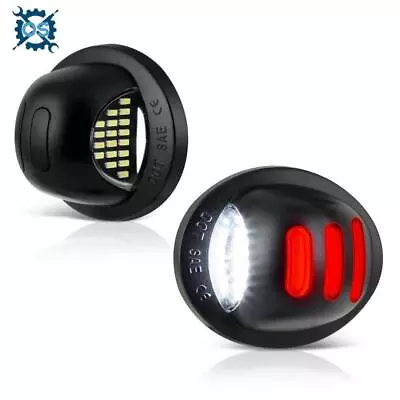 $11.89 • Buy 2x LED License Plate Light Tail Assembly Lamp For 1990-2014 Ford F150 F250 F350