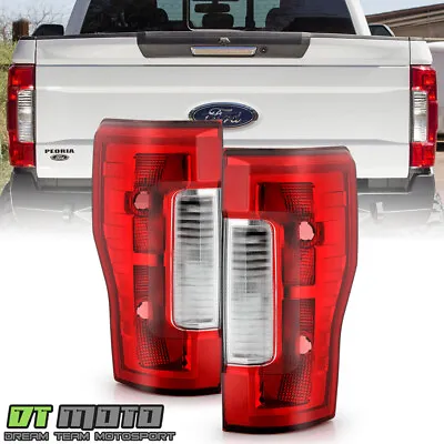 2017-2019 Ford F250 F350 SuperDuty W/o Blind Spot W/o LED Tail Lights Lamps Pair • $52.99