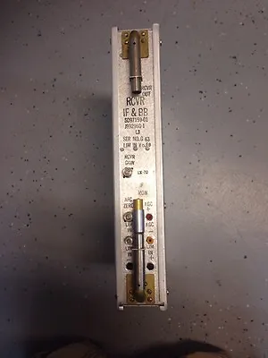 Western Electric Receiver IF & Baseband Unit SD97159-01/ J99296G-1 Used • $77.25