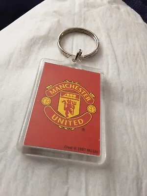 Vintage Manchester United Crest Keyring 1997 • £2.50