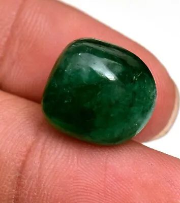 Natural Certified Zambian Emerald Smooth Nugget Beads 17.35 Ct With Out Drill • $65.60