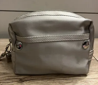 JUICY COUTURE Whistle Silver Poly Cosmetic Bag. Vintage. Preowned/Used • $25