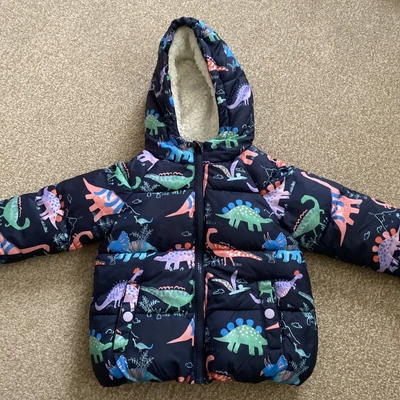 £10 • Buy Girls 2-3 Years M&S Dinosaur Padded Coat