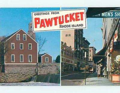 Unused Pre-1980 W.T. GRANT STORE & SHOPS ON MAIN STREET Pawtucket RI T4116@ • $2