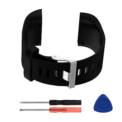 Silicone Watch Band Strap Bracelet Wristband Tool Kit For Fitbit Surge Watch F • $9.56