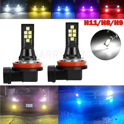 2pcs LED Fog Light Bulb H8 H9 H11 Fog Light Bulbs 5 Colors Available High Power  • $10.94