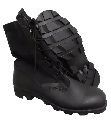Wellco Boots Size: 13 Large WP Black Leather Combat Jungle British Army NEW • $96.72