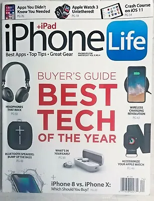 IPhone IPad Life Magazine Buyer’s Guide Best Tech Apps Tips 8 Vs X Winter 2017 • £8.67