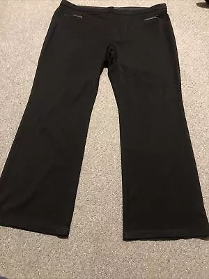 Ladies Black Formal Trousers Size 20 From M&S Great Condition • £2.95
