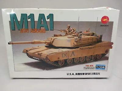 ZHENGDEFU ~MOTOR DRIVEN~ U.S. M1A1 ABRAMS U.S Tank 1/48 Scale Model ~ NEW SEALED • $21.95