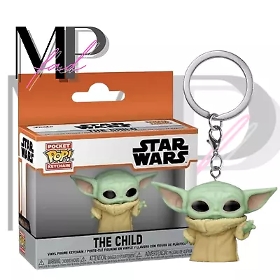 Star Wars Mandalorian Funko POP Keychain THE CHILD FORCE Pocket Collectible • $13.48