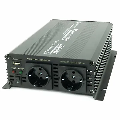 Voltage Converter 1500 3000 Watt 24V To 230V Inverter Transformer • £107.69