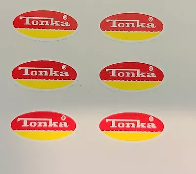 TONKA TRUCK MINI  OVAL LOGO 1974-75 Vinyl Peel And Stick • $6