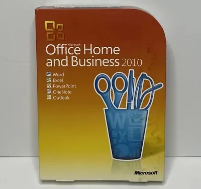 Microsoft Office 2010 Home & Business For 3 PCs Outlook/Excel/Word/PowerPoint • $69.99