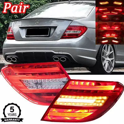 Pair LED Tail Lights Lamp For Mercedes Benz W204 C250 C300 C350 C63AMG 2008-2010 • $199.98