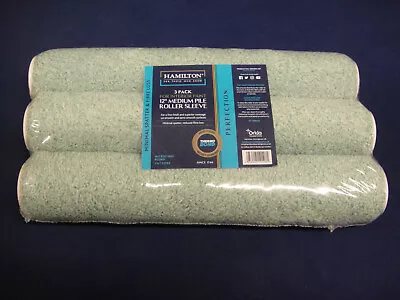 Hamilton Perfection Medium Pile Paint Roller Sleeve 12  14216-012 X 3 Rollers • £19.99