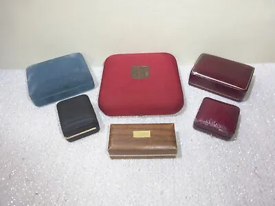 Vintage Jewelry Presentation Boxes Lot Bergh Bros MAJORICA + Push Button Leather • $45