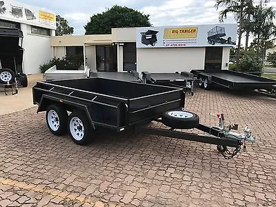 9x5 TANDEM BUDGET SPECIAL TRAILER 15  HIGH SIDES FULL CHECKERPLATE | TOWNSVILLE • $4470