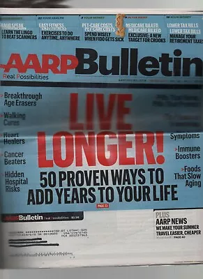 AARP Bulletin - March 2017 - Live Longer Age Erasers Fraud Speaks Exercise. • $1.99