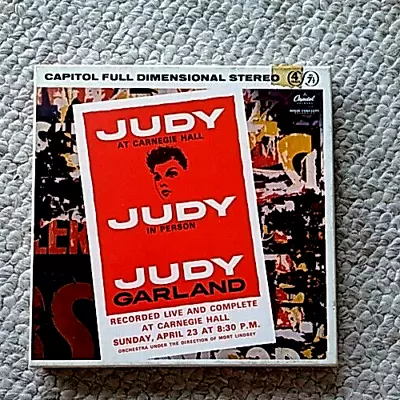 Judy Garland Judy At Carnegie Hall 1961 Reel To Reel 4 Track Stereo Tape • $49.95