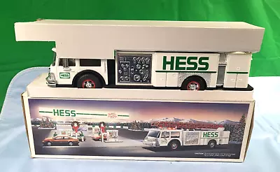 Vintage Hess 1989 Toy Fire Truck Bank I Lights & Sound Working With Inserts • $14.95