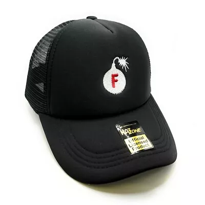 F-Bomb Mesh Trucker Hat Snapback (Black) • $12.95