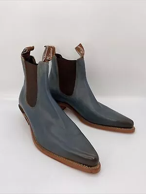 RM Williams Boots AU 9 D EU 40 Womens Millicent Dark Teal Burnished Dress Shoes • $340