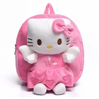 Hello Kitty Short Plush Doll Kindergarten Girls Children Backpack Schoolbag • $29.69