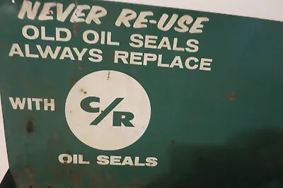 C/R Vintage  Oil Seals Display  Metal Old Garage Gas Station  Auto Advertising • $45